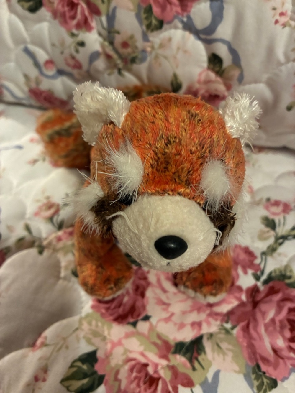 Ty Orange and White Plush Red Panda Stuffed Animal